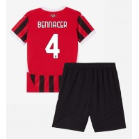 AC Milan Ismael Bennacer #4 Hemmatröja Barn 2024-25 Kortärmad (+ Korta byxor)